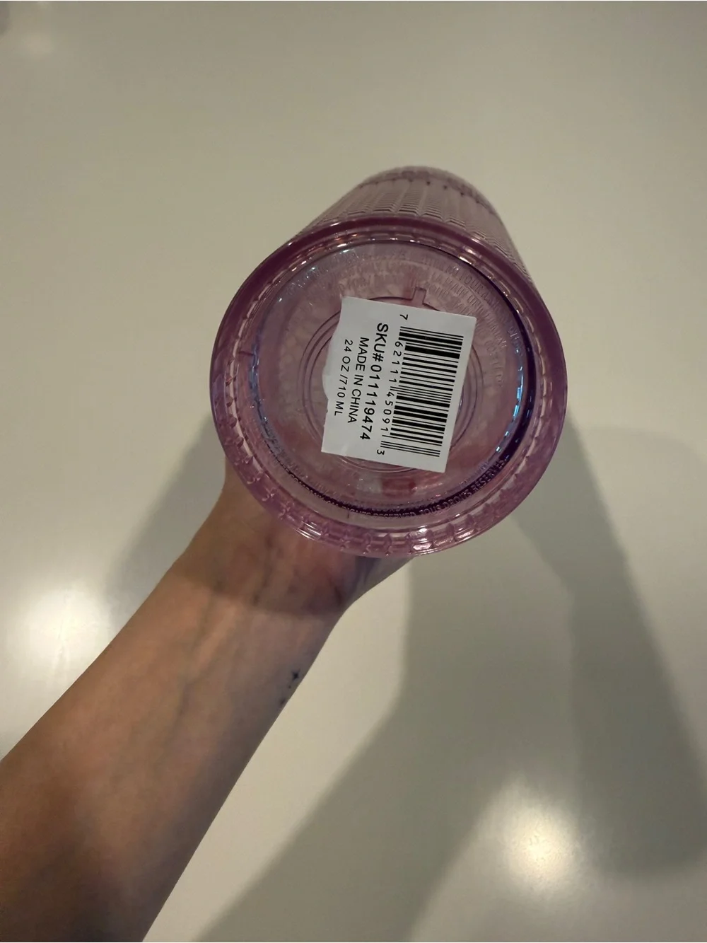 Starbucks Pink Iridescent Studded Cold Cup with Straw